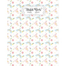 Mey İthalat Llama Cactus And Floral Sketchbook: A Blank Pages Reverse Color Alpaca Sketch Book For Kids, Teen School And College Students Awesome Birthday Gift For Kids, Women, Girls Be Llamazing Draw