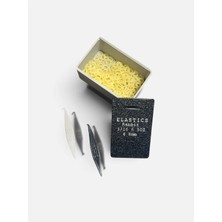 Vizy - Onn Diş Teli Lastiği 3/16 6.5oz Heavy Ağıziçi Lastik-Ortodonti Lastiği ve Takma Aparatı Seti Premium Kutu Siyah Gri