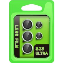 Uravas Store Samsung Galaxy S23 Ultra Raze Metal Kamera Lens - Yeşil