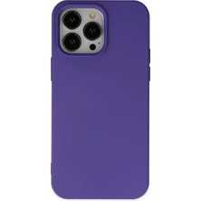 Uravas Store Apple iPhone 14 Pro Kılıf Nano Içi Kadife Silikon - Mor