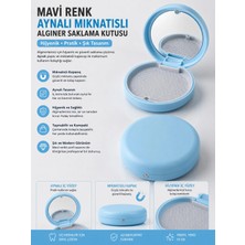 Vizy - Onn Ortodontik Plak ve Alginer Saklama Kutusu Kendinden Aynalı Mavi Renk