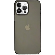 Uravas Store Apple iPhone 14 Pro Kılıf Pc Sert Şeffaf Kapak - Siyah