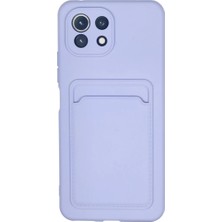 Uravas Store Xiaomi Mi 11 Kılıf Kelvin Kartvizitli Silikon - Lila