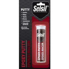 Uravas Store Selsil Epoxy Putty - Epoksi Macun Isıya Dayanıklı Yapıştırcı 57GR Ahşap - Metal - Cam - Seramik