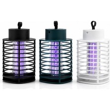Uravas Store USB Şarjlı - 2 Renk Işık Asma Aparat - Sessiz Çalışma Uv Işıklı Sinek Kovucu HS-373