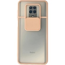 Uravas Store Xiaomi Redmi Note 9 Pro Kılıf Palm Buzlu Kamera Sürgülü Silikon - Pembe