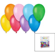 Uravas Store Klasik Renkli Balon 7 Inç - 19CM - 100PCS