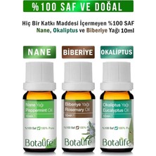 Mey İthalat BOTALIFE%100 Saf Nane Yağı, Okaliptüs Yağı ve Biberiye Yağı 10ML Üçlü SET,NANE-OKALIPTUS-BIBERIYE10ML