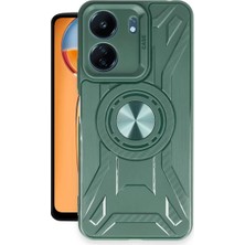 Uravas Store Xiaomi Redmi 13C Kılıf Lincoln Silikon - Koyu Yeşil