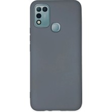 Uravas Store Infinix Hot 10 Play Kılıf Nano Içi Kadife Silikon - Gri