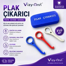 Vizy - Onn Ortodontik Şeffak Plak Çıkartma Aparatı ve Saklama Kutusu Mavi Renk