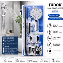 Uravas Store Vakumlu - Krom Lux Sürgülü Duş Seti