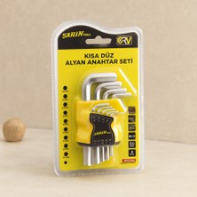 Uravas Store Alyan Anahtar Seti 9 Parça Kısa Düz (1.5–10 Mm)