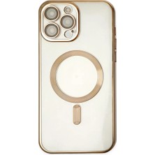 Uravas Store Apple iPhone 14 Pro Kılıf Kross Magneticsafe Kapak - Gold