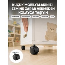 Uravas Store Sehpa ve Ekipmanlar Için Kilitsiz 4 cm Ayak 4’lü