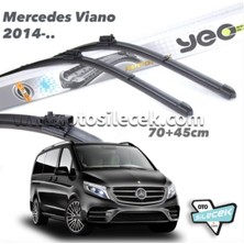Mey İthalat Yeo Mercedes V Serisi Aeroflex ile Uyumlu Ön Silecek Takımı 2014-...