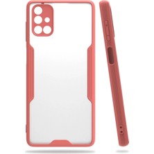Uravas Store Samsung Galaxy M51 Kılıf Platin Silikon - Pembe