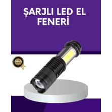 Valor Şarjlı Mini LED El Feneri 2000 Lümen Su Geçirmez