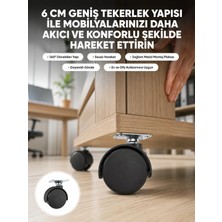 Valor Kilitsiz 6 cm Tekerlek Ayak Tek Adet