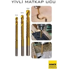 Uravas Store Yivli Matkap Ucu Hss Spiral Yivli Kademeli Matkap Ucu Metal Ahşap Plastik 5-8 mm 722459