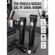 Nemere Lazer Epilasyon Öncesi Kısaltma Şarjlı Saç Sakal Tıraş Makinesi Ense Kesme Makinesi