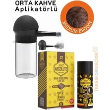 Uravas Store Aplikatörlü Saç Dolgunlaştırıcı Fiber Topik Toz Orta Ton Kahverengi 721500