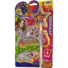 Uravas Store S01002256 Kokoş Set Taç/asa Simli 4prç