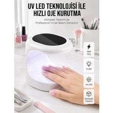 Renas Store Protez Tırnak Kurutucu Kalıcı Oje LED Oje Kurutucu Uv Işınlı Taşınabilir