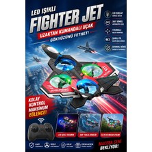 LED Işıklı Oyuncak Drone Fighter Jet Tasarımlı Uzaktan Kumandalı Uçak
