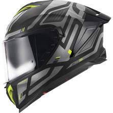 Givi Gıvı 50.3 Quasar Mat Siyah-Tıtanıum-Neon Sarı Kask