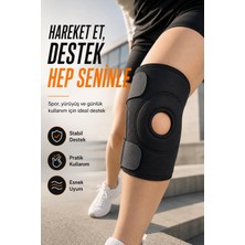 Renas Store Ayarlanabilir Patella Destekli Dizlik Spor Için Cırtlı Diz Bandajı Koruyucu Ortez