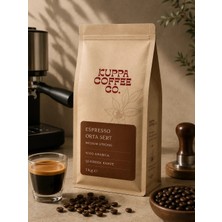 Kuppa Coffe Co Çekirdek Espresso Harmanı %100 Arabica Orta Kavrum Taze Kavrulmuş 1 Kg