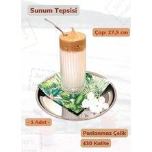 Jet's Home Sunum Tepsisi 27,5 cm Paslanmaz Çelik Servis Tepsisi