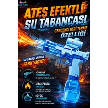 Brother Toys Mavi Elektrikli Işıklı Otomatik Atış Yapan Su Tabancası 350 ml Depolu