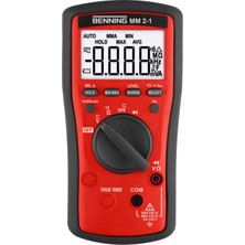 Benning mm 2-1 El Tipi Multimetre Dijital Veri Kaydedici Cat Iıı 600 V, Cat Iv 300 V Ekran (Counts) : 6000