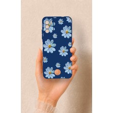 Vip Case Reeder S19 Max Pro S Uyumlu Mavi Papatya Desenli Silikon Kılıf