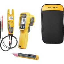 Fluke T6-600/62MAX +/ 1ACE El Tipi Multimetre, Kalibre Edilmiş Elektrik Test Cihazı (Iso) Dijital Dahil. Voltaj Test Cihazı, Dahil. Çanta, Is