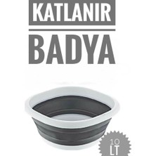 Jet's Home Badya Katlanır Sebze Badyası Silikon Badya Leğen Orta Boy No:3 10 Lt