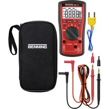 Benning Kalibre Edilmiş El Tipi Multimetre (Iso) Dijital Iso Kalibre Edilmiş Cat Iı 1000 V, Cat Iıı 600 V, Cat Iv 300 V Ekran (Coun