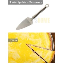 Jet's Home Pasta Spatulası Paslanmaz Çelik Spatula Sunum Kaşığı 27 cm