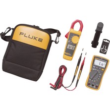 Fluke 117/323 El Tipi Multimetre, Kalibre Edilmiş Akım Pensi (Dakks-Akkreditiertes Labor) Dijital Loz Cat Iıı 600 V Ekran (Cou
