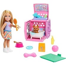 Renas Store Barbie Chelsea™ Köpekçiğin Taşıma Çantası Oyun Seti Barbıe Chelsea Köpekçiğin Taşıma Çantası Oyun Seti, Küçük Bebek, Taşıma Çantası ve Köpek Aksesuarları JDF89