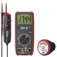 Testboy Stajyer Kampanyası El Tipi Dijital Multimetre Dahil. Gerilim Test Cihazı Cat Iıı 600 V