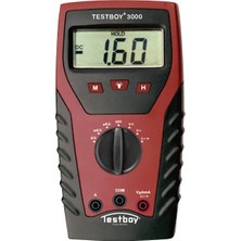 Testboy TB-3000 Kalibre Edilmiş El Tipi Multimetre (Dakks-Akkreditiertes Labor) Dijital Cat Iv 600 V Ekranı (Counts) : 2000