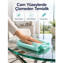 Renas Store Mikrofiber Cam Bezi Çizmeden Temizlik Sağlayan Yüksek Su Emici Cam Silme Bezi 40X60 cm