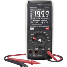 Voltcraft VC232 El Tipi Multimetre Dijital True Rms Loz Cat Iıı 600 V Ekranı (Counts) : 2000