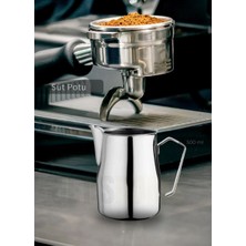 Jet's Home Pro Süt Potu Paslanmaz Süt Köpürtme Sürahisi Çelik 500 ml