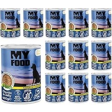 Renas Store Myfood Yetişkin Köpek Tavuklu ve Jöleli Konserve Yaş Mamav 400 gr x 12 Adet