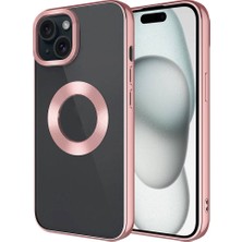Marsilyan iPhone 15 Kılıf Kamera Lens Korumalı Logo Gösteren Ince Hafif Mryn