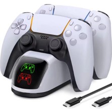 Renas Store Ps5 Dualsense Şarj Istasyonu Playstation 5 Uyumlu Charging Station